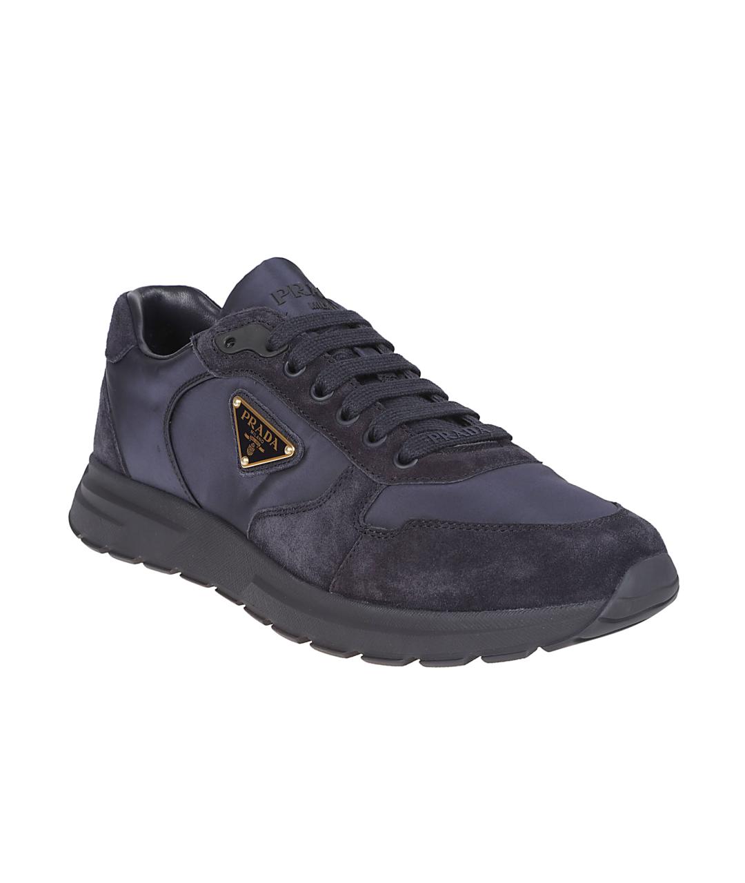 PRADA Синие низкие кроссовки / кеды, фото 2