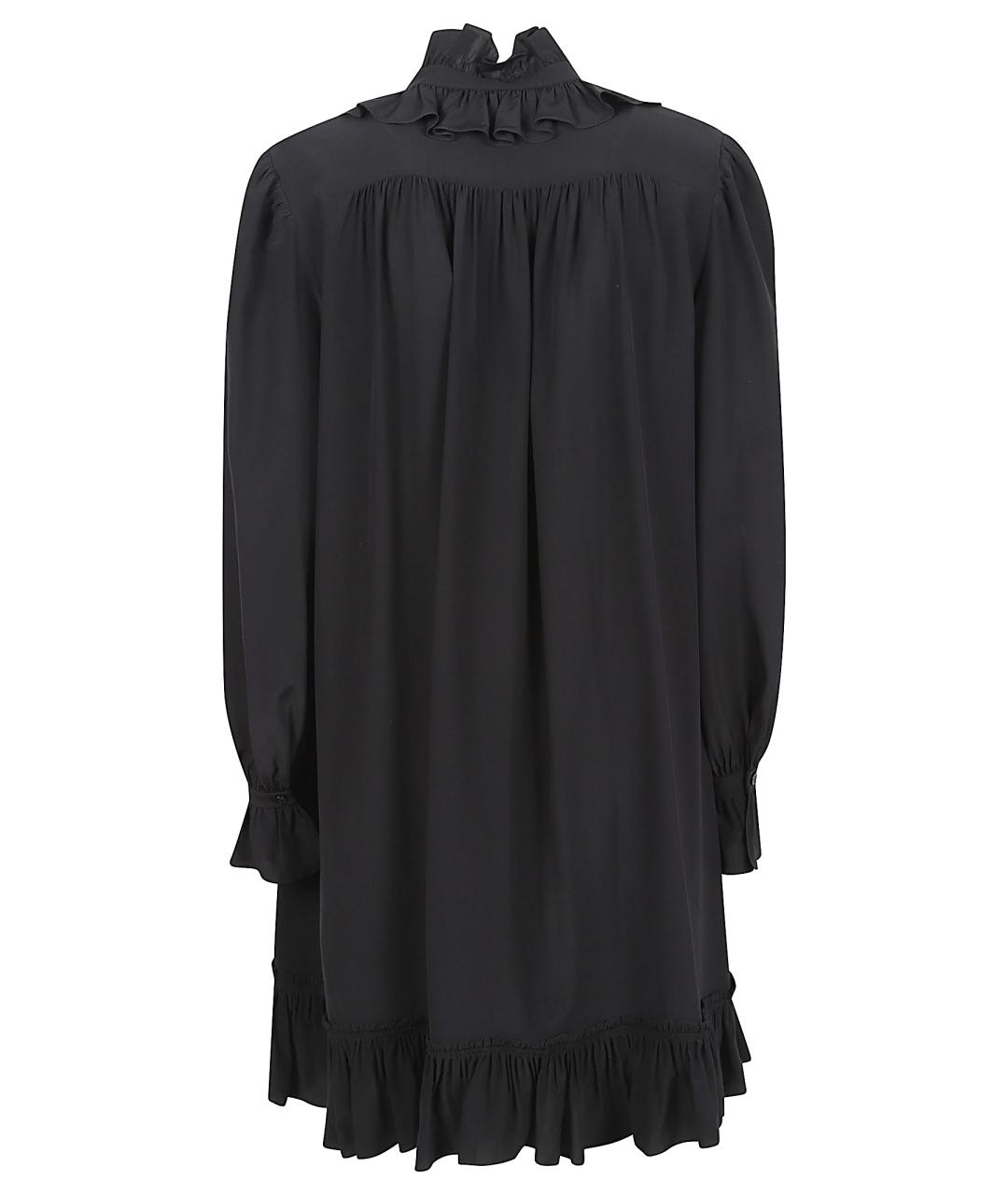 CHLOE Черное шелковое коктейльное платье, фото 3