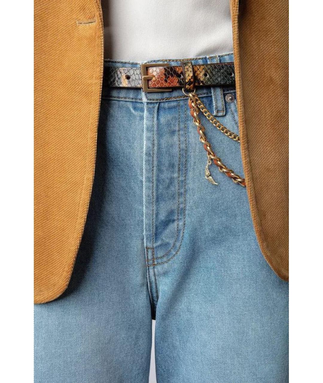 ZADIG & VOLTAIRE Коричневый кожаный ремень, фото 2