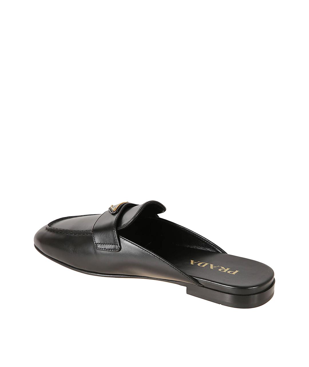 PRADA Черные кожаные мюли, фото 3