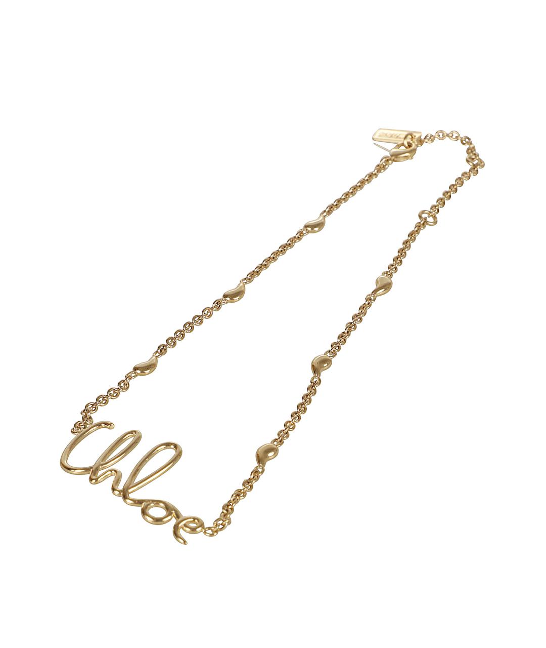 CHLOE Золотая металлическая подвеска, фото 2