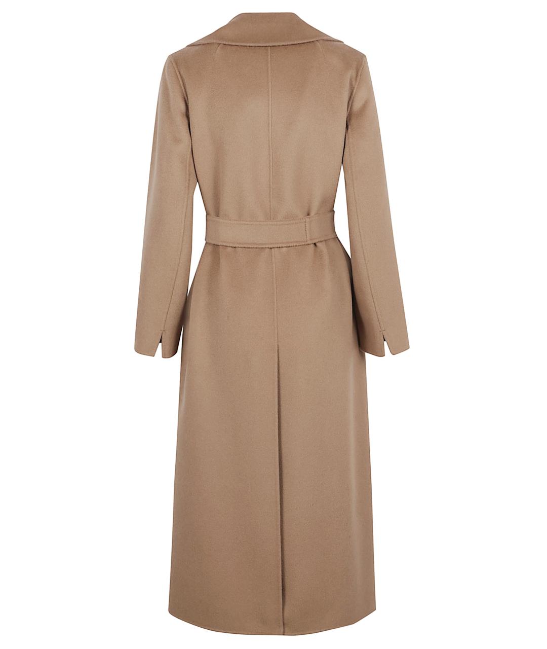 'S MAX MARA Коричневое шерстяное пальто, фото 3