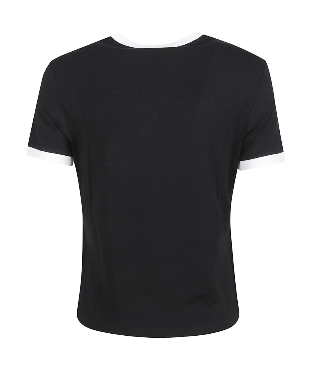 VERSACE Черная вискозная футболка, фото 3