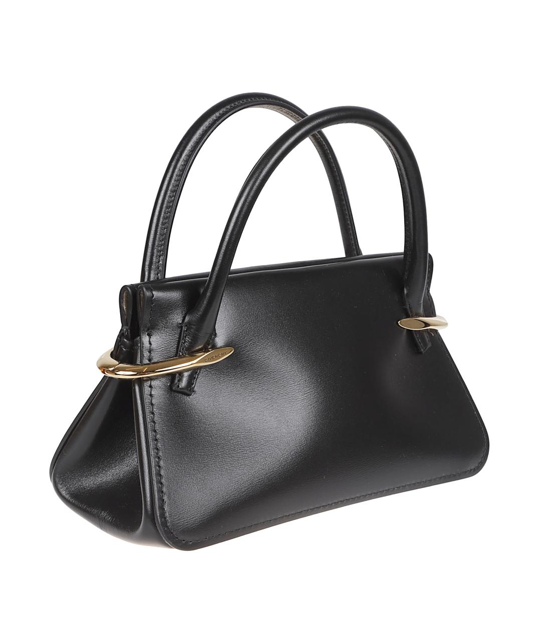 GIVENCHY Черная кожаная сумка тоут, фото 3