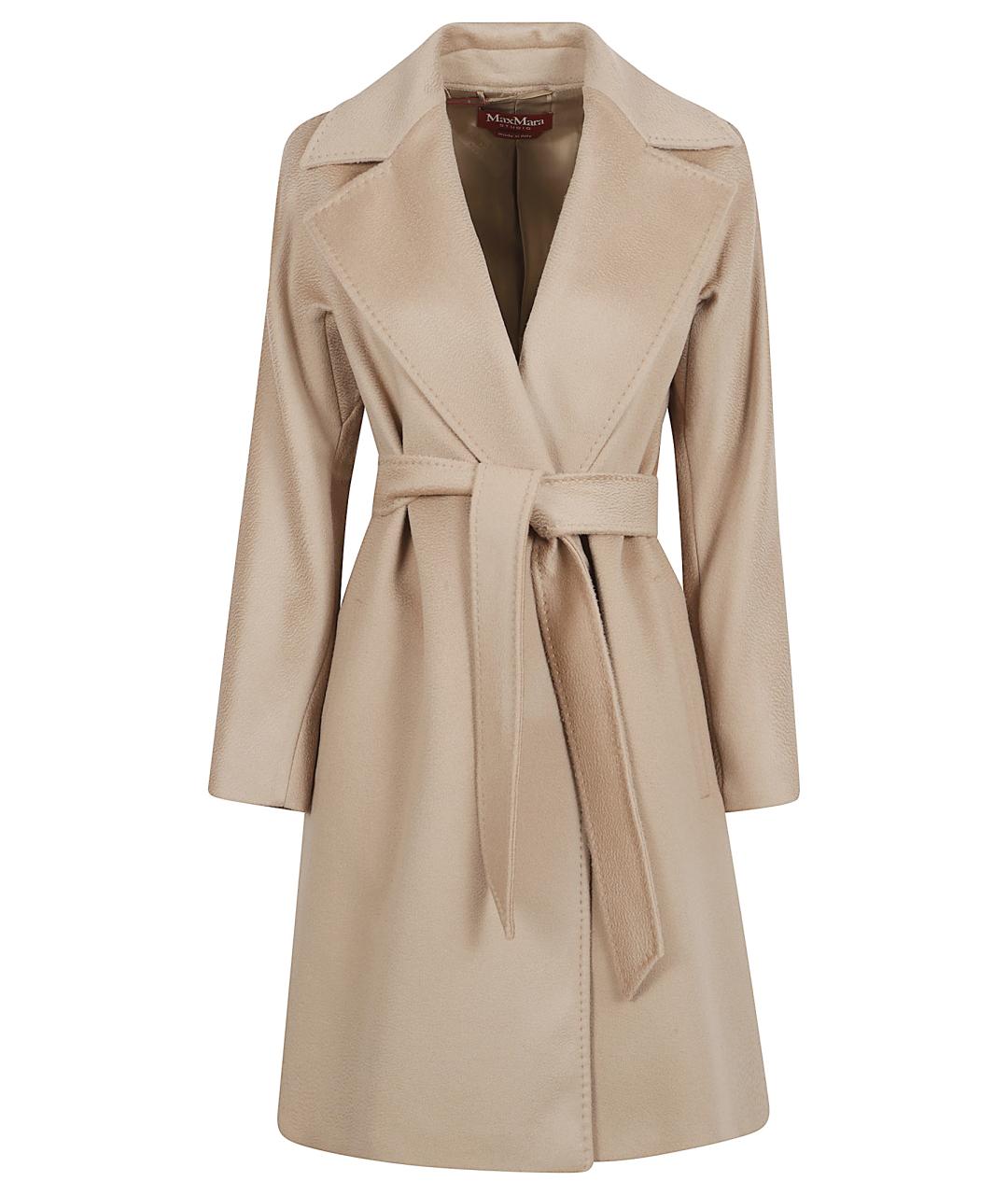 MAX MARA STUDIO Бежевое шерстяное пальто, фото 1