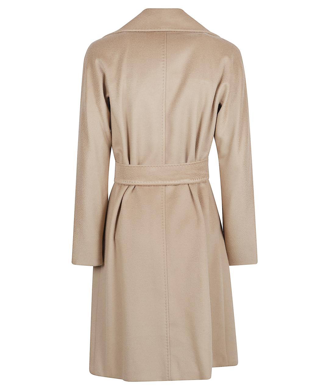 MAX MARA STUDIO Бежевое шерстяное пальто, фото 3