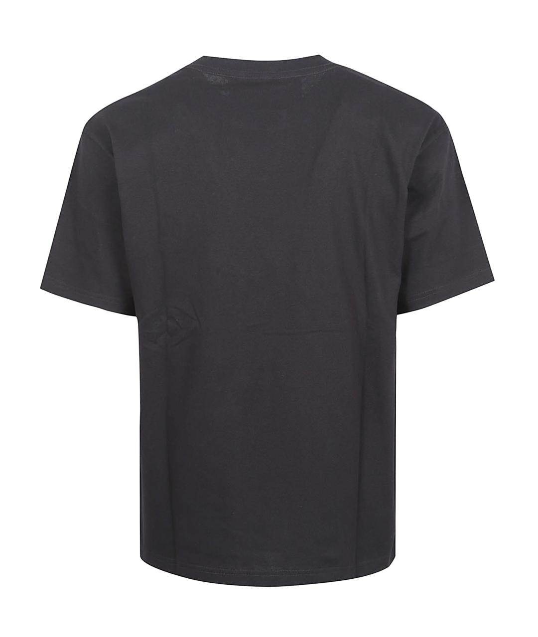 VALENTINO Черная хлопковая футболка, фото 3