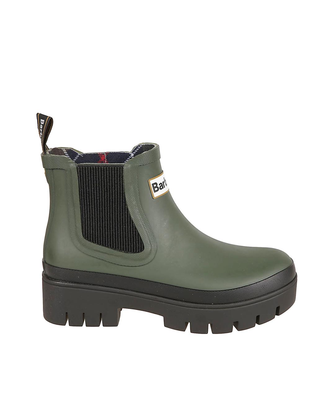 BARBOUR Зеленые резиновые ботинки, фото 1
