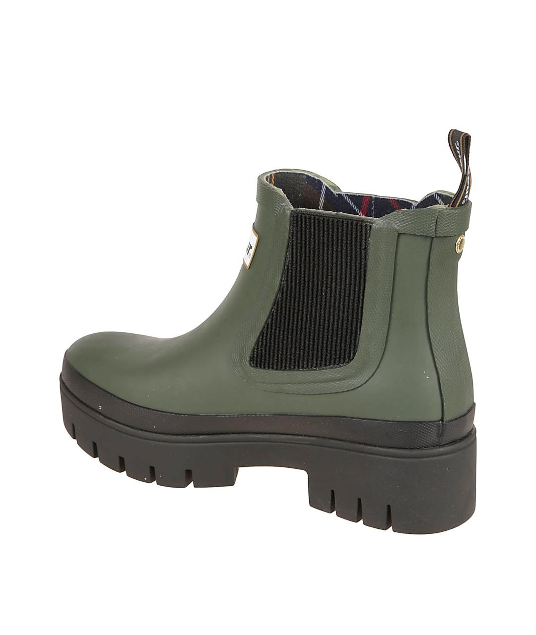 BARBOUR Зеленые резиновые ботинки, фото 3