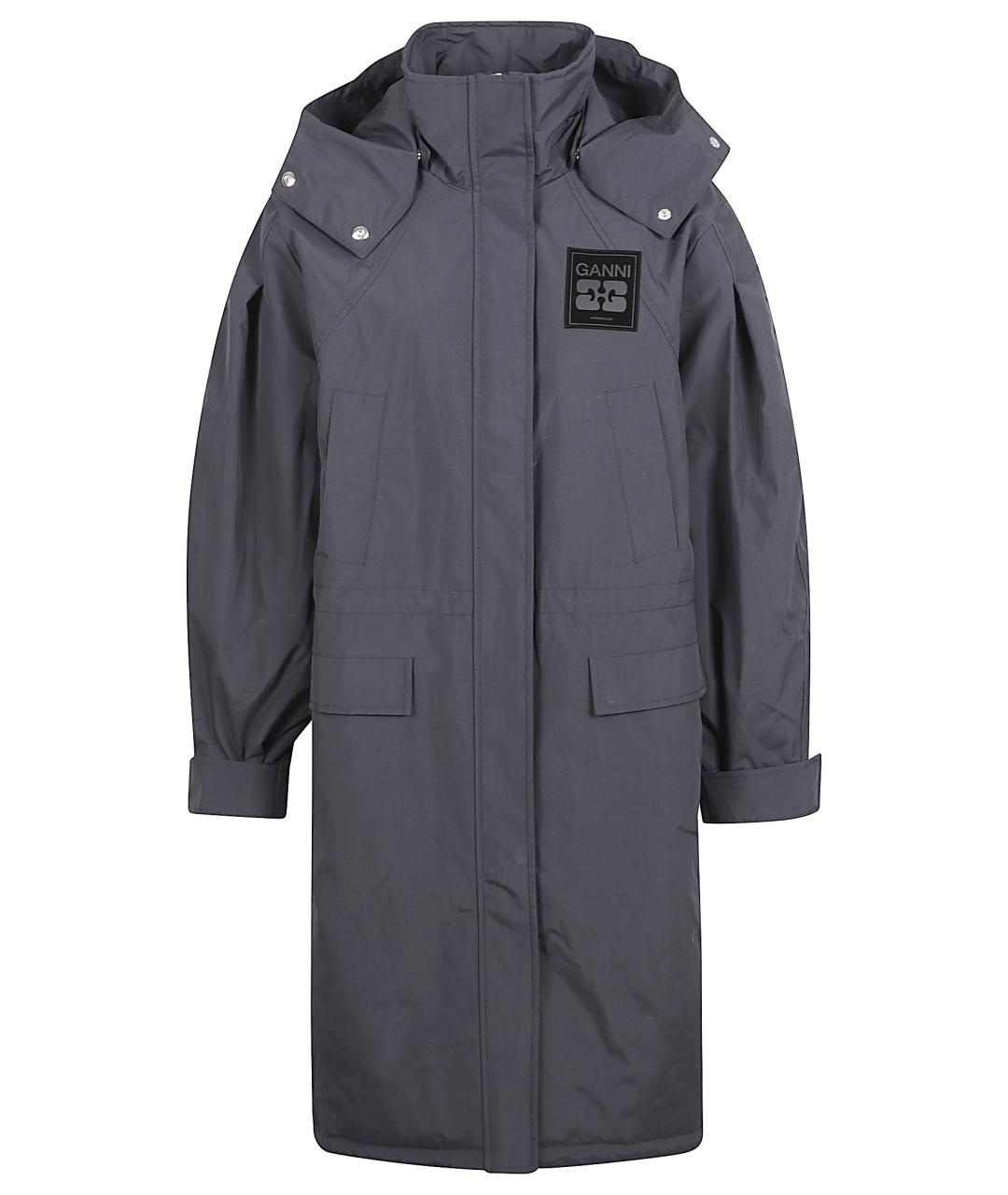 GANNI Серая полиамидовая парка, фото 1