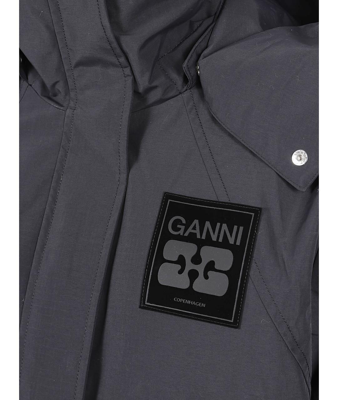 GANNI Серая полиамидовая парка, фото 2