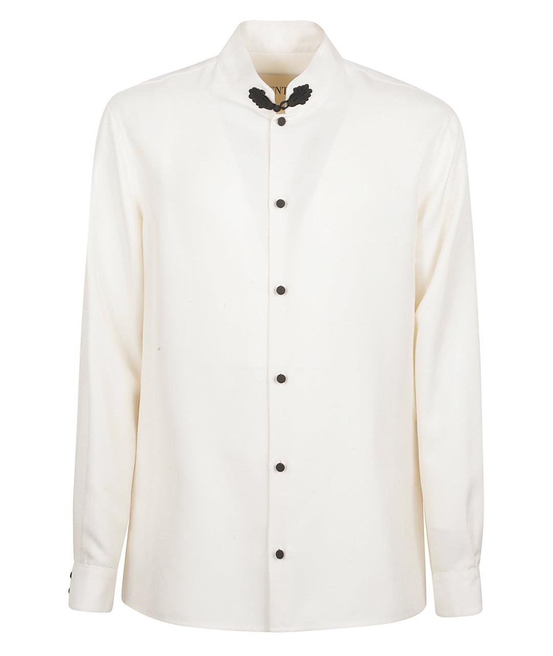 VALENTINO Бежевая шелковая кэжуал рубашка, фото 1