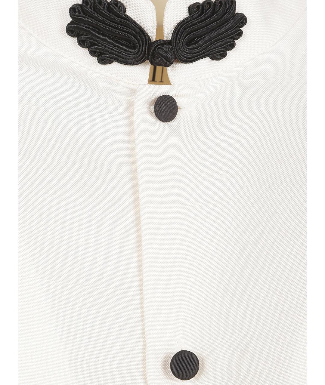 VALENTINO Бежевая шелковая кэжуал рубашка, фото 2