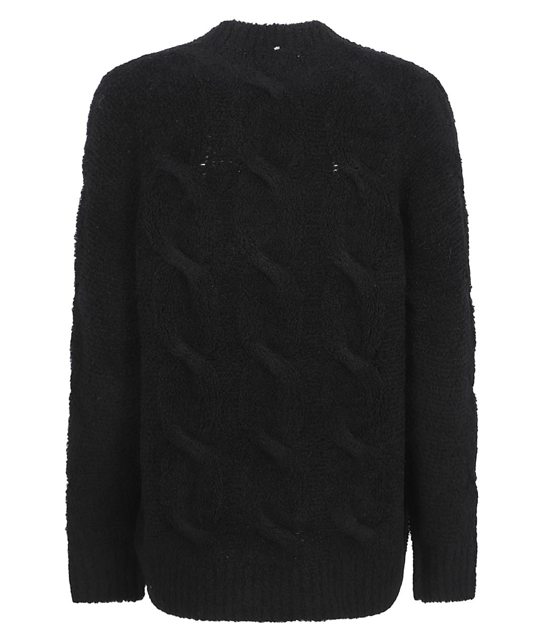 SPORTMAX Черный шерстяной джемпер / свитер, фото 3