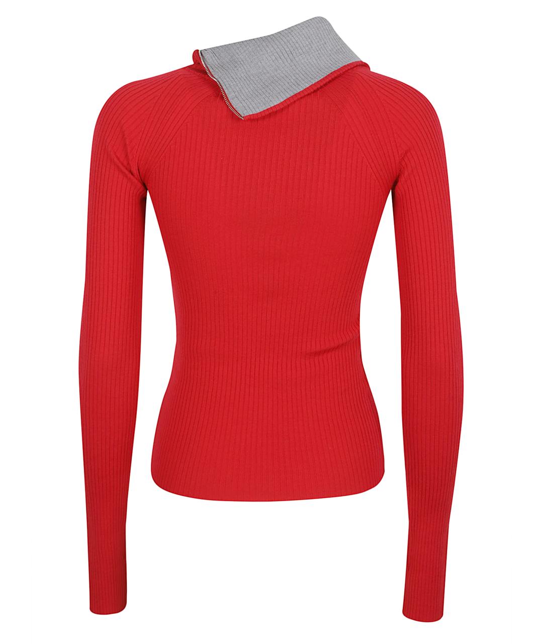 SPORTMAX Красный шерстяной джемпер / свитер, фото 3