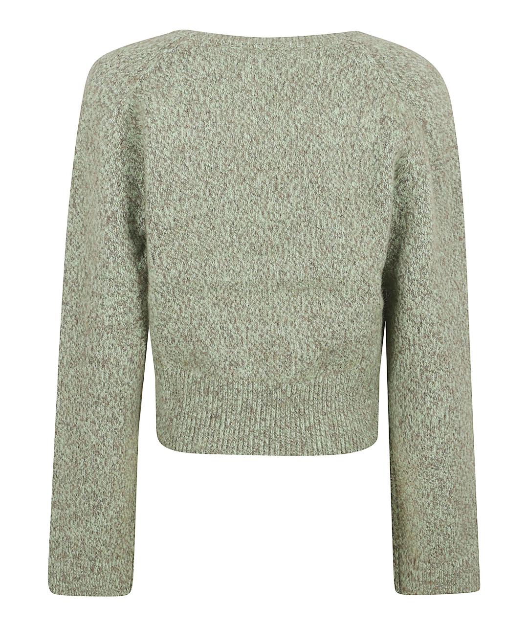 GANNI Зеленый шерстяной джемпер / свитер, фото 3