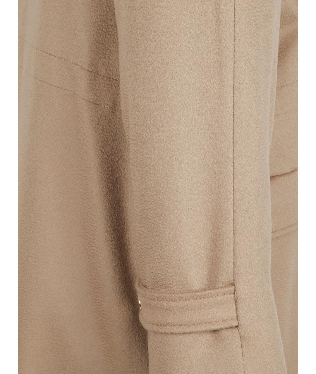 MAX MARA STUDIO Бежевое деним пальто, фото 2