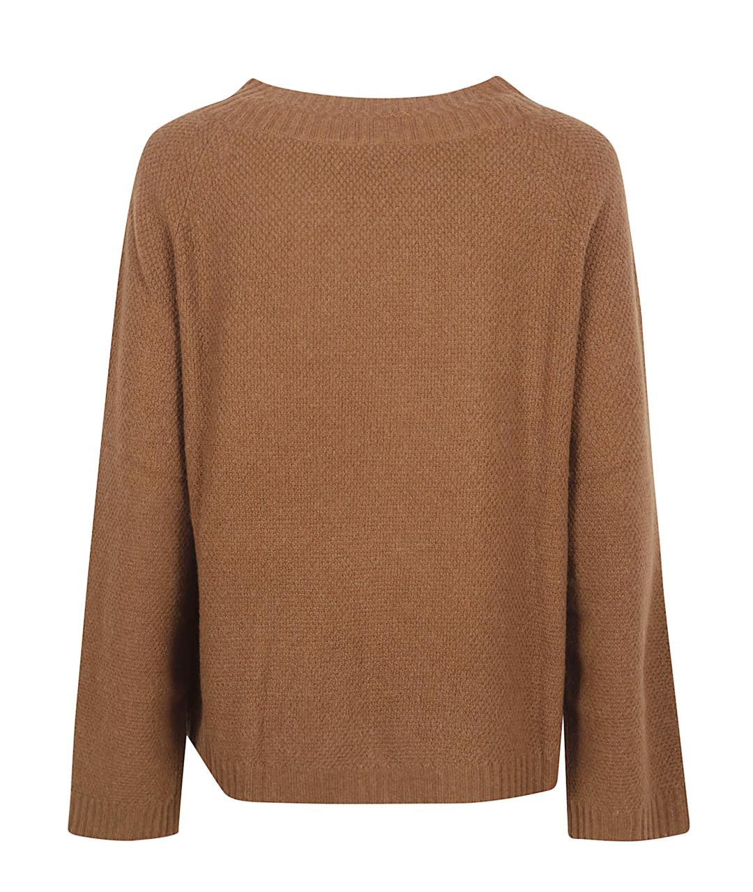 MAX MARA Коричневый шерстяной джемпер / свитер, фото 3