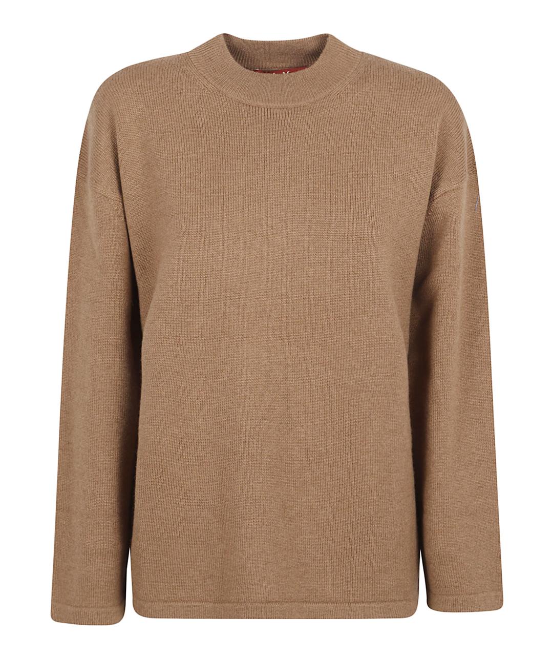 MAX MARA STUDIO Коричневый шерстяной джемпер / свитер, фото 1