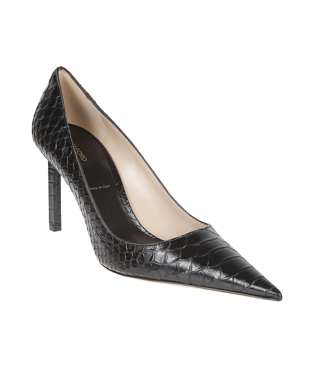 TOM FORD Черные кожаные туфли, фото 2