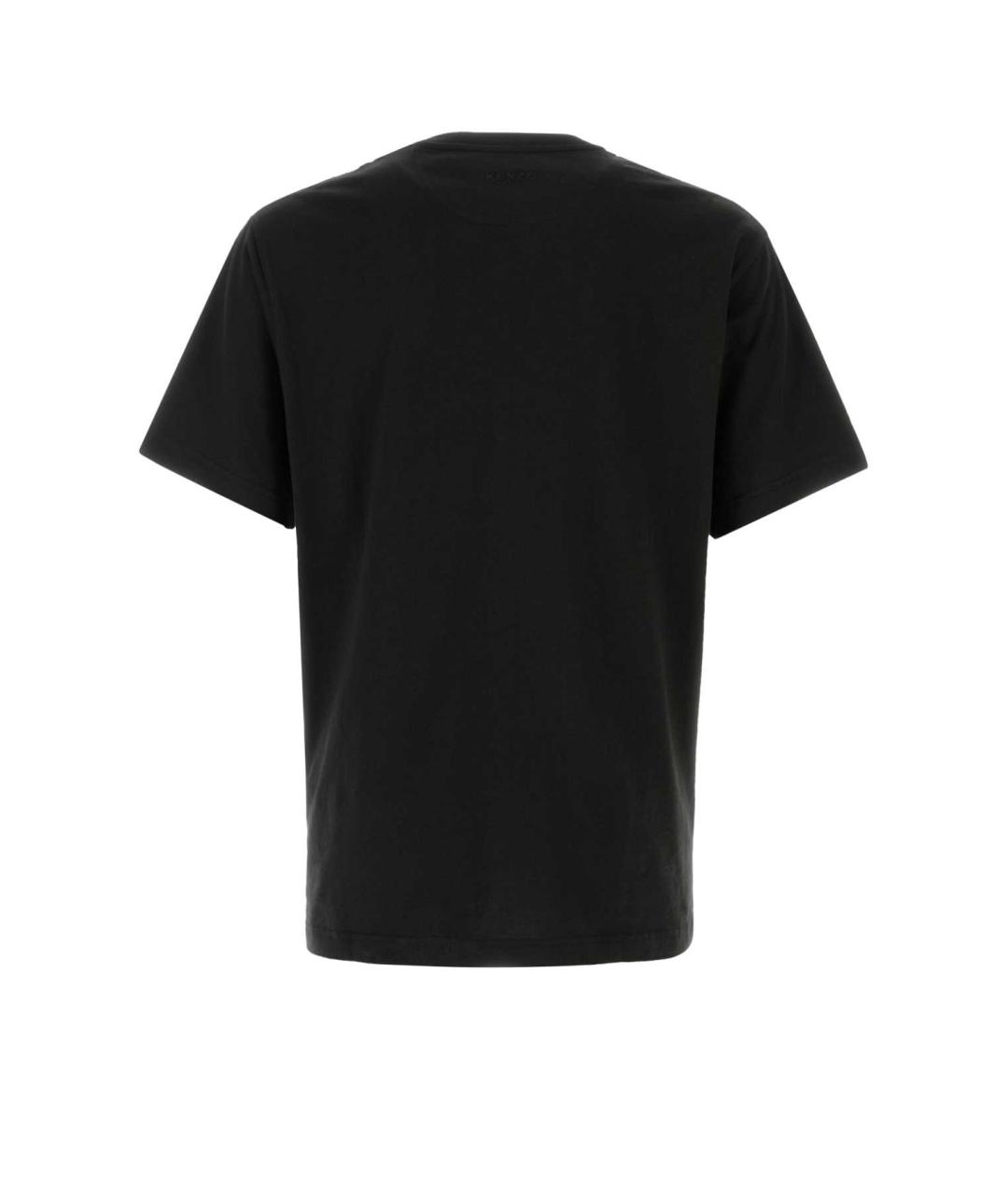 KENZO Черная хлопковая футболка, фото 2