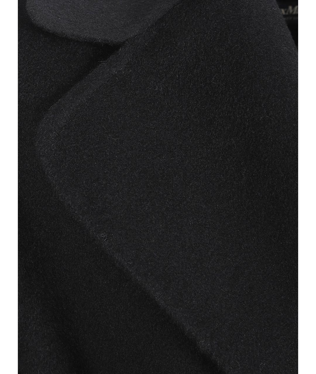 'S MAX MARA Черное шерстяное пальто, фото 2