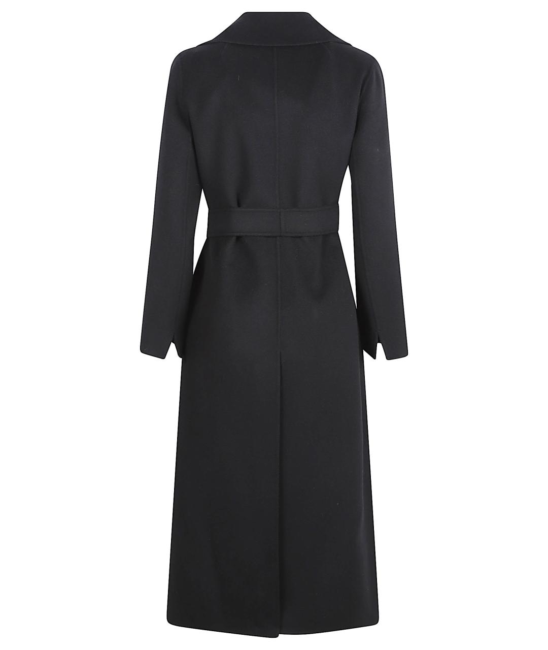 'S MAX MARA Черное шерстяное пальто, фото 3