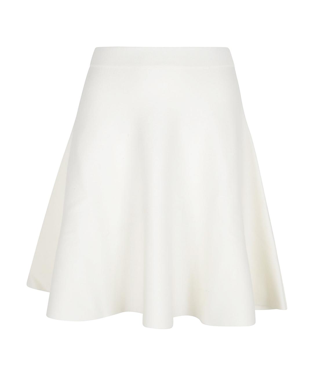 MAX MARA Белая шерстяная юбка миди, фото 1