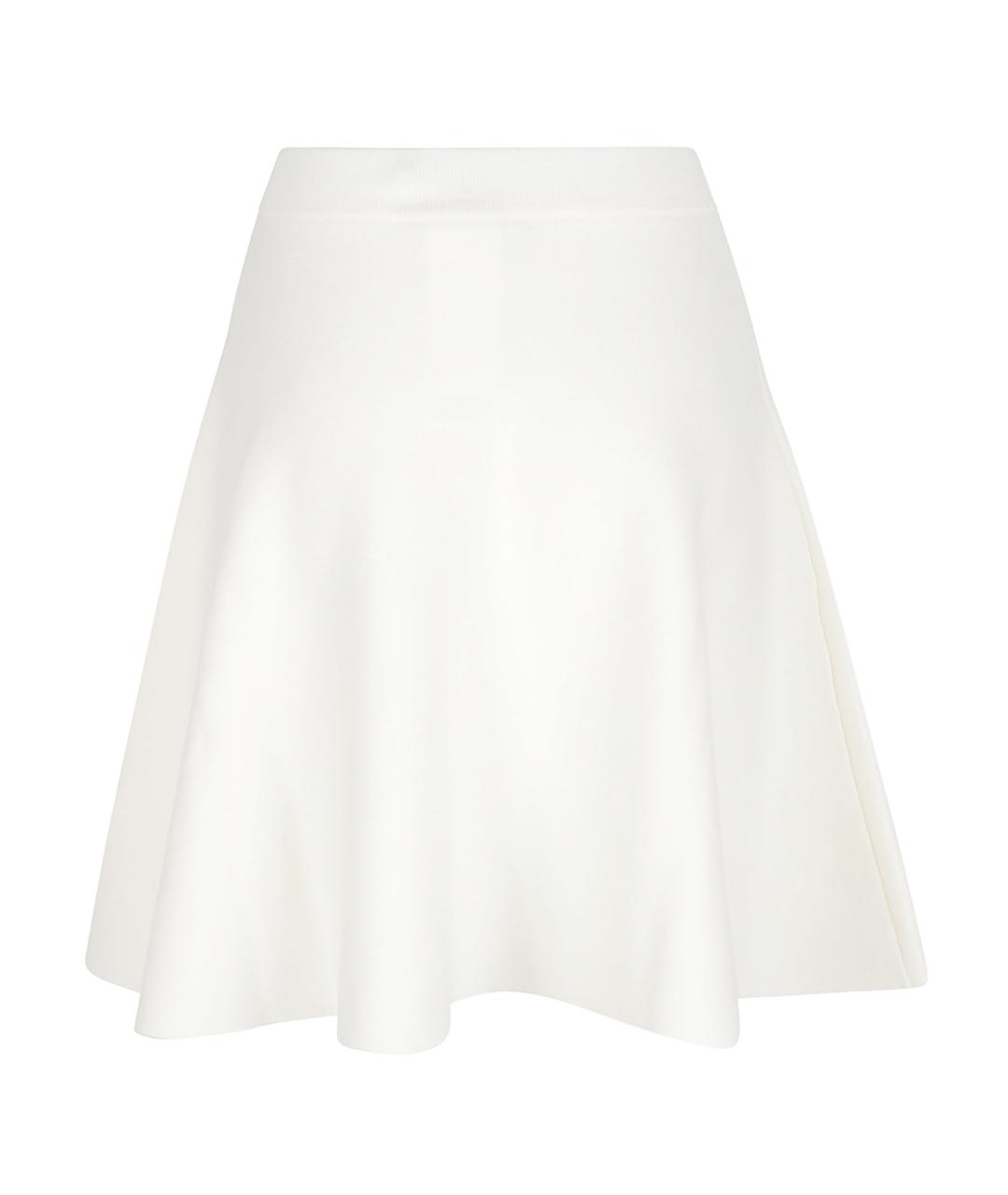 MAX MARA Белая шерстяная юбка миди, фото 3