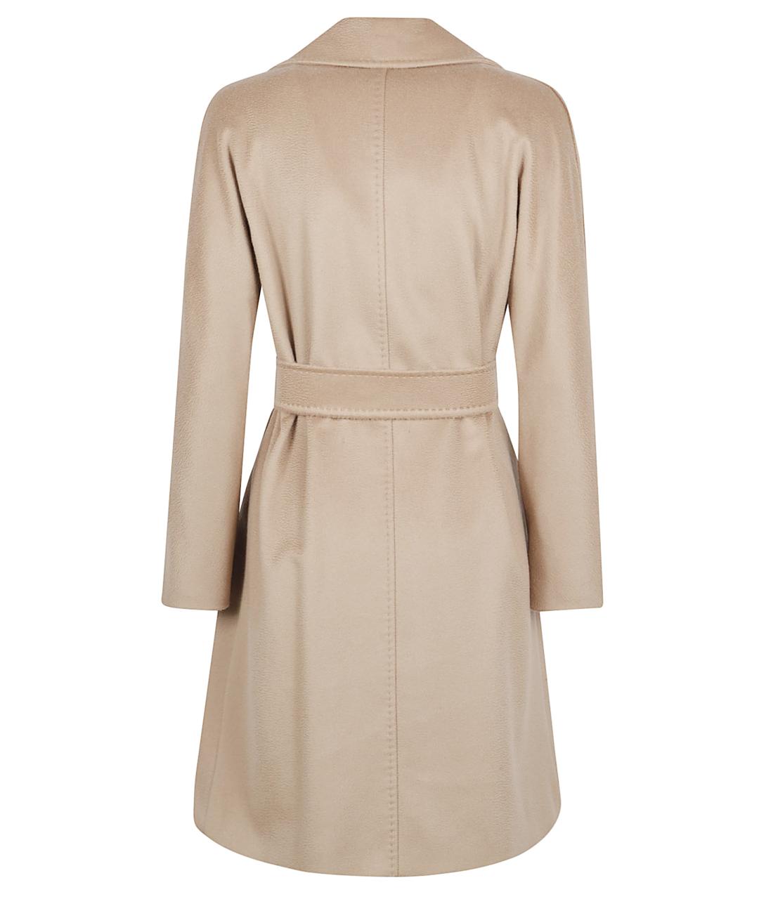 MAX MARA STUDIO Бежевое шерстяное пальто, фото 3