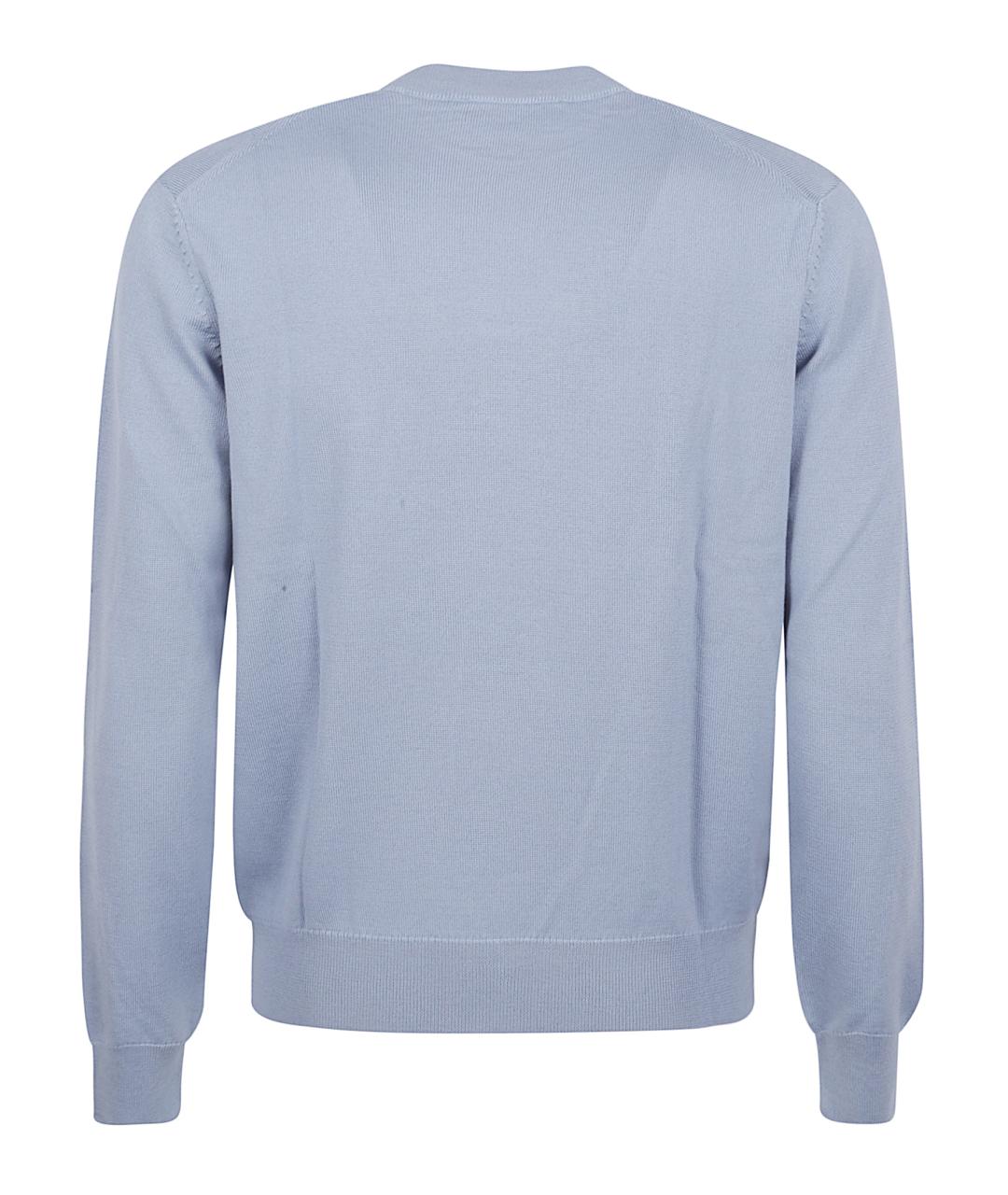 MAISON KITSUNE Голубой шерстяной джемпер / свитер, фото 3