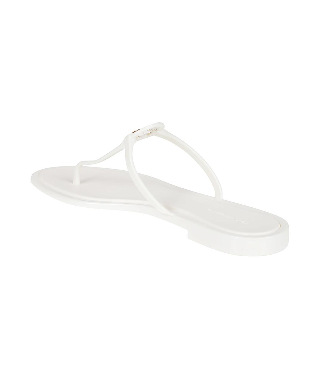 TORY BURCH Белые резиновые шлепанцы, фото 3