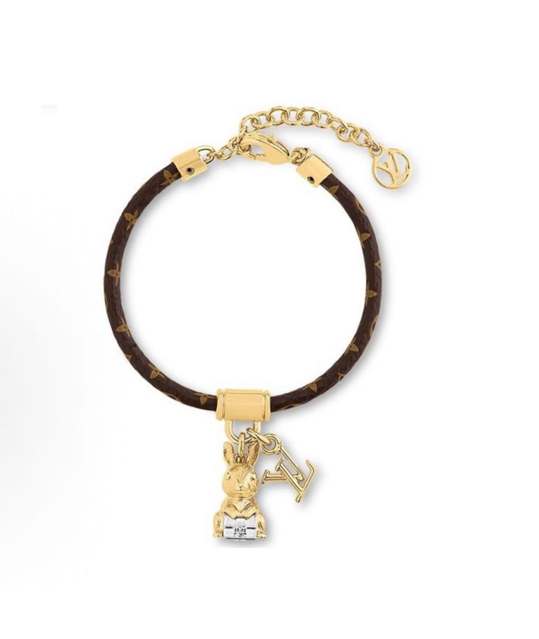 LOUIS VUITTON Коричневый браслет, фото 4