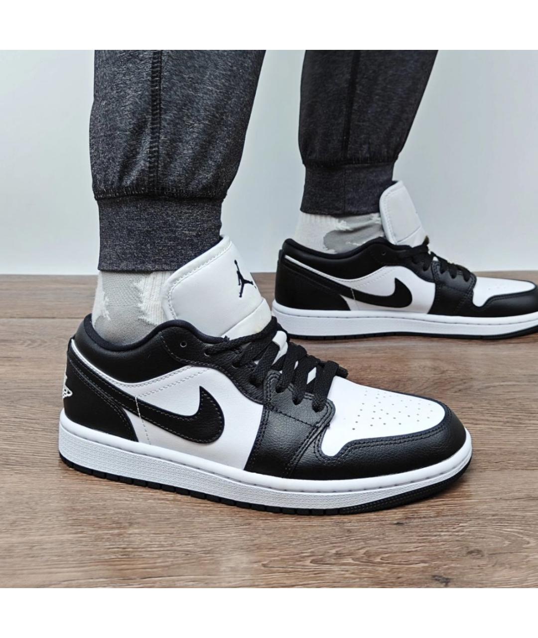 JORDAN Черные кожаные кроссовки, фото 3