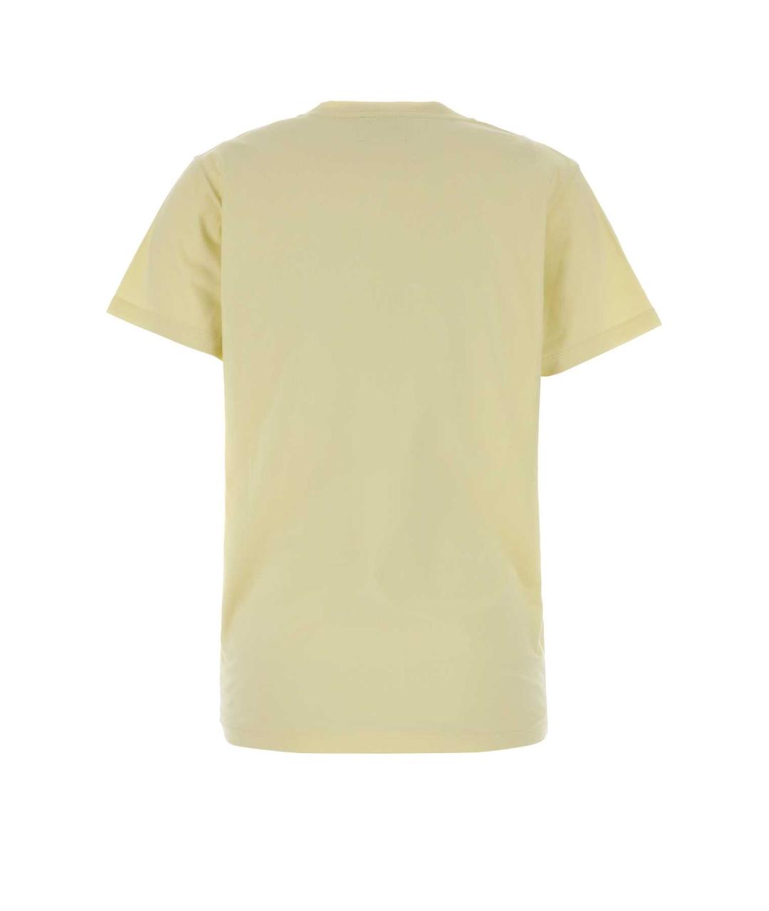 ISABEL MARANT Желтая хлопковая футболка, фото 2