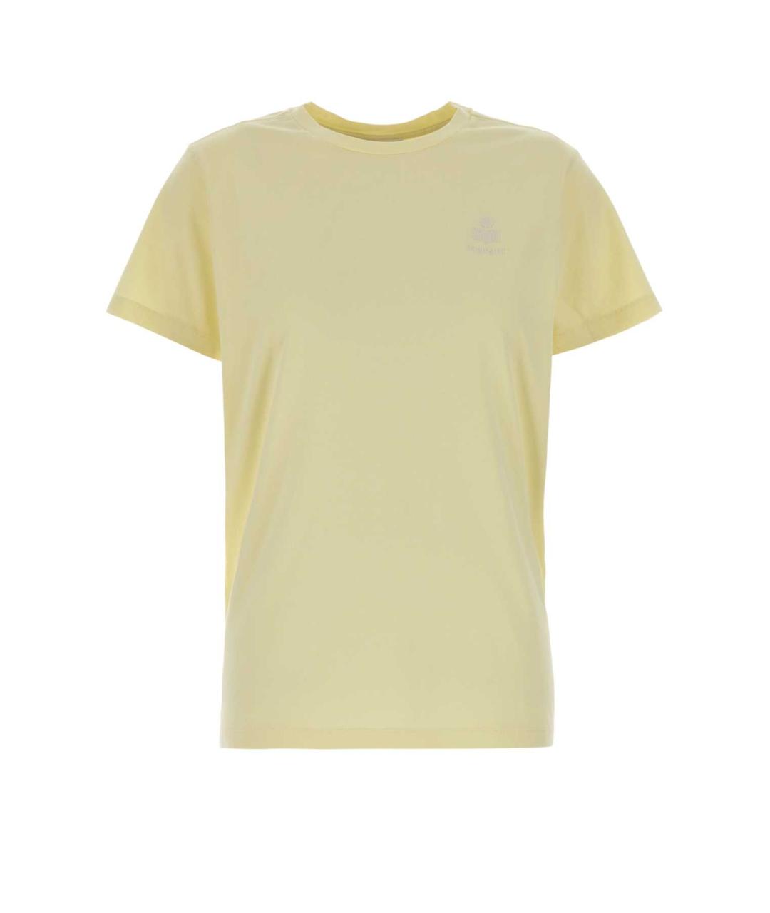ISABEL MARANT Желтая хлопковая футболка, фото 1