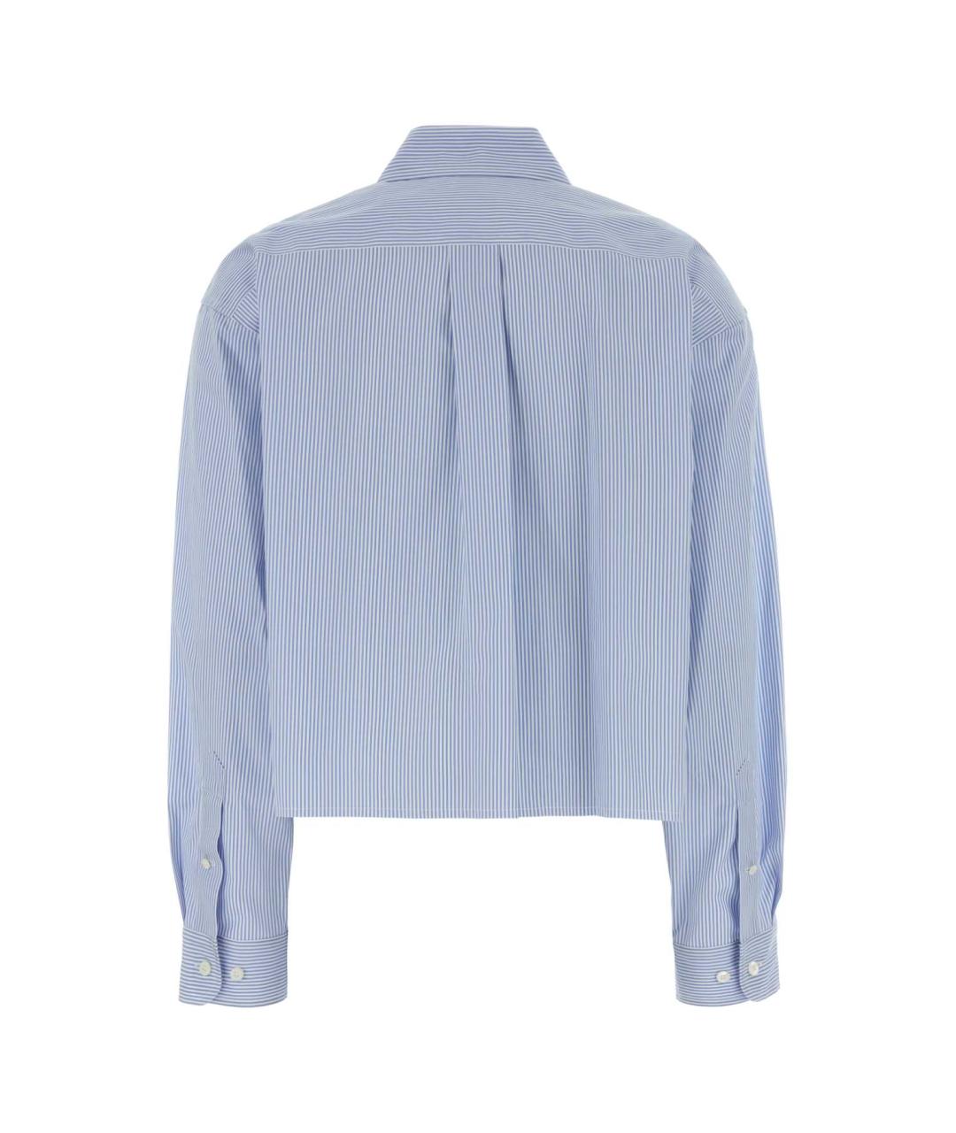 MIU MIU Голубая хлопковая рубашка, фото 2
