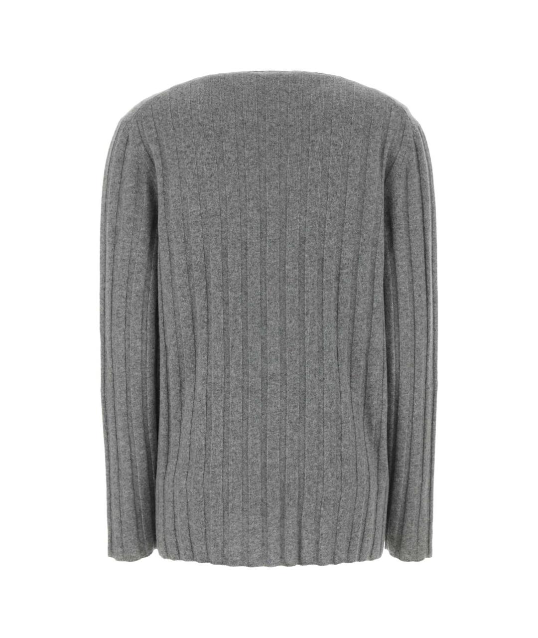 MIU MIU Серый шерстяной джемпер / свитер, фото 2
