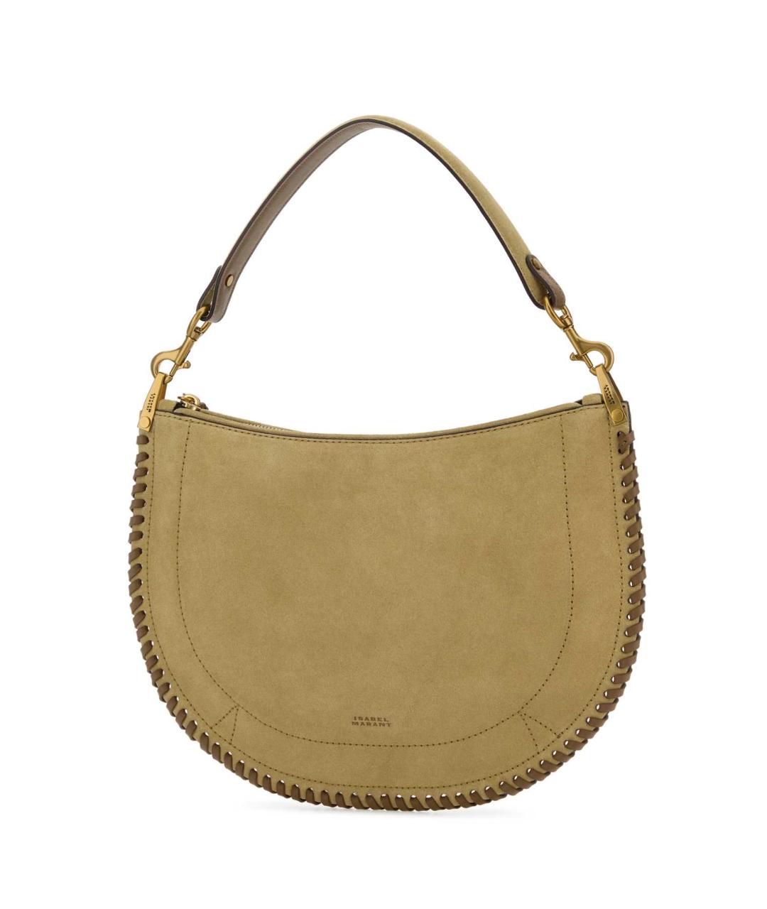 ISABEL MARANT Антрацитовая кожаная сумка с короткими ручками, фото 2