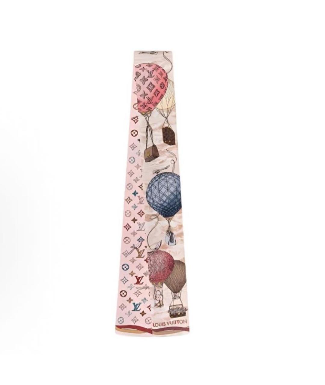 LOUIS VUITTON Розовый платок, фото 4