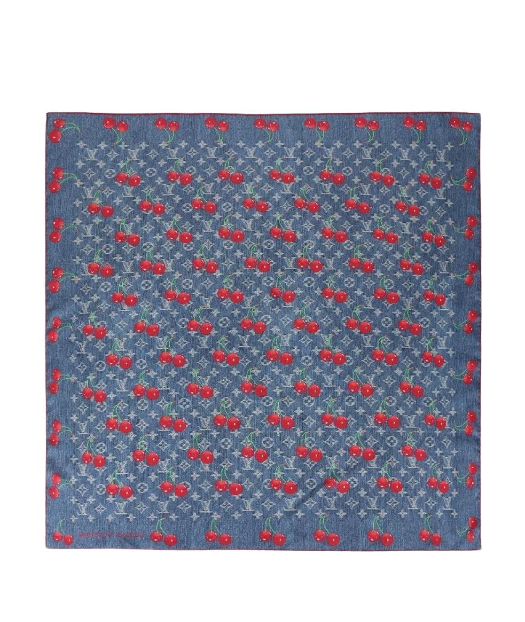 LOUIS VUITTON Синий платок, фото 1