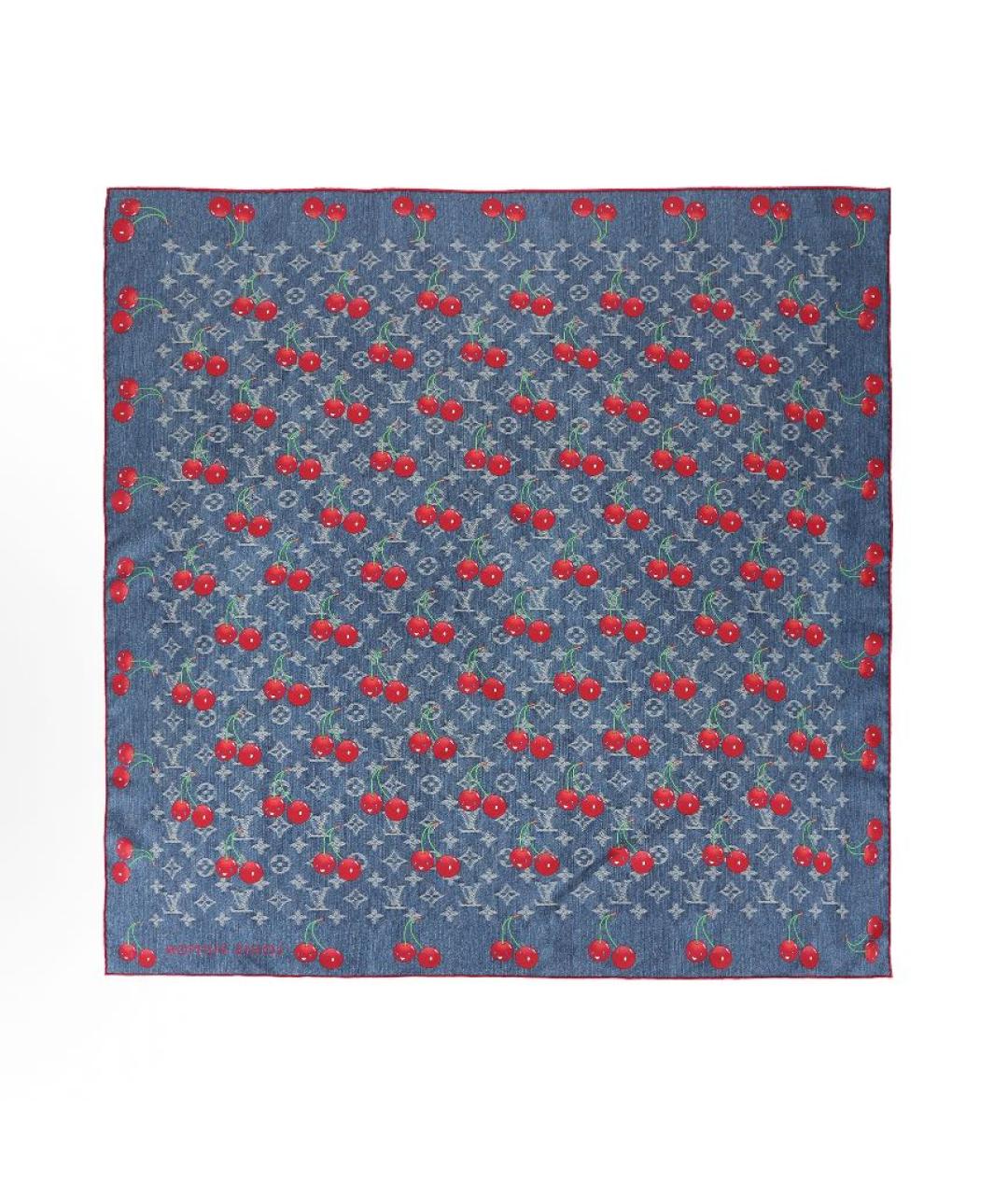 LOUIS VUITTON Синий платок, фото 4