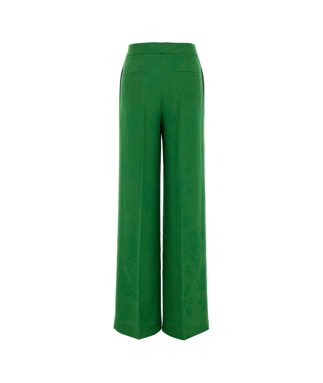 ETRO Зеленые ацетатные прямые брюки, фото 2