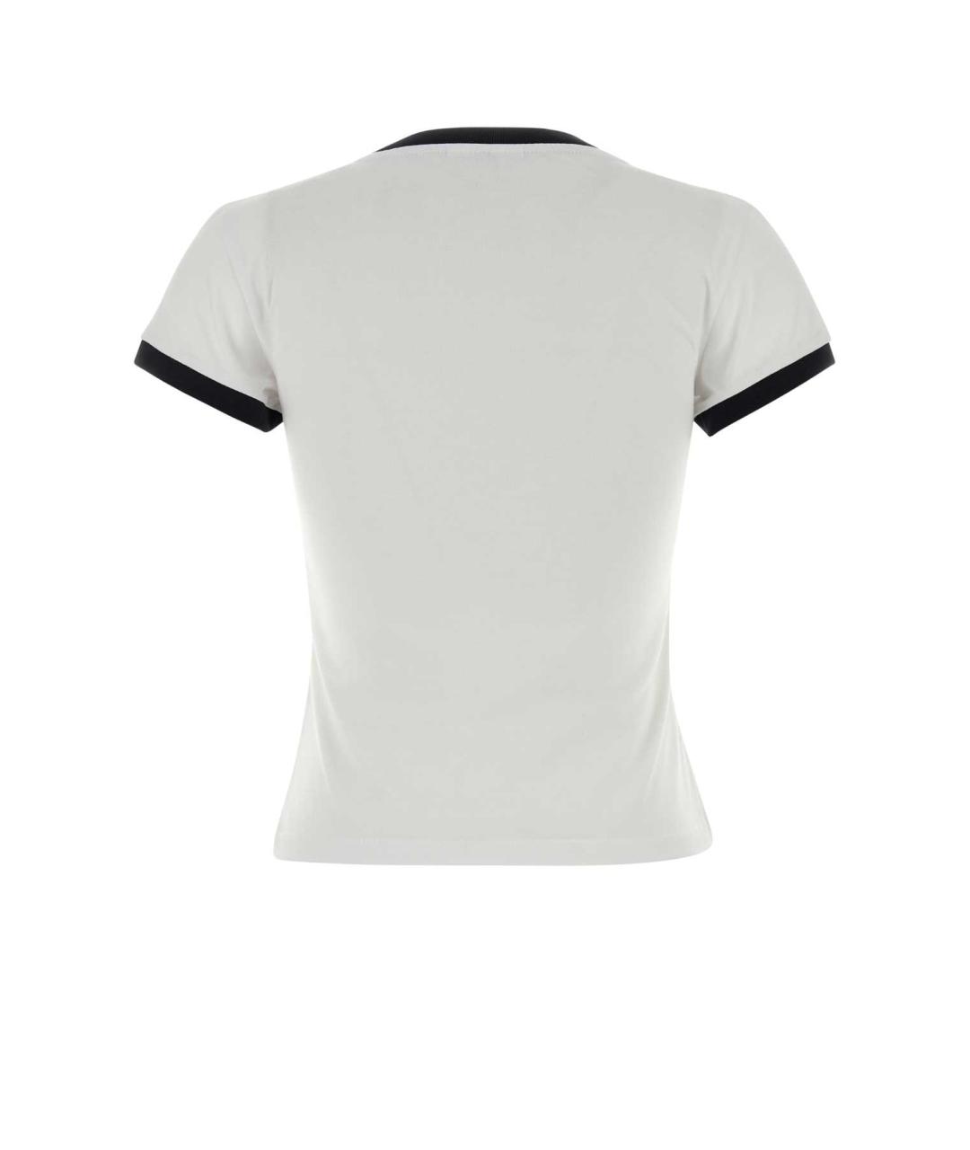 GANNI Белая хлопковая футболка, фото 2