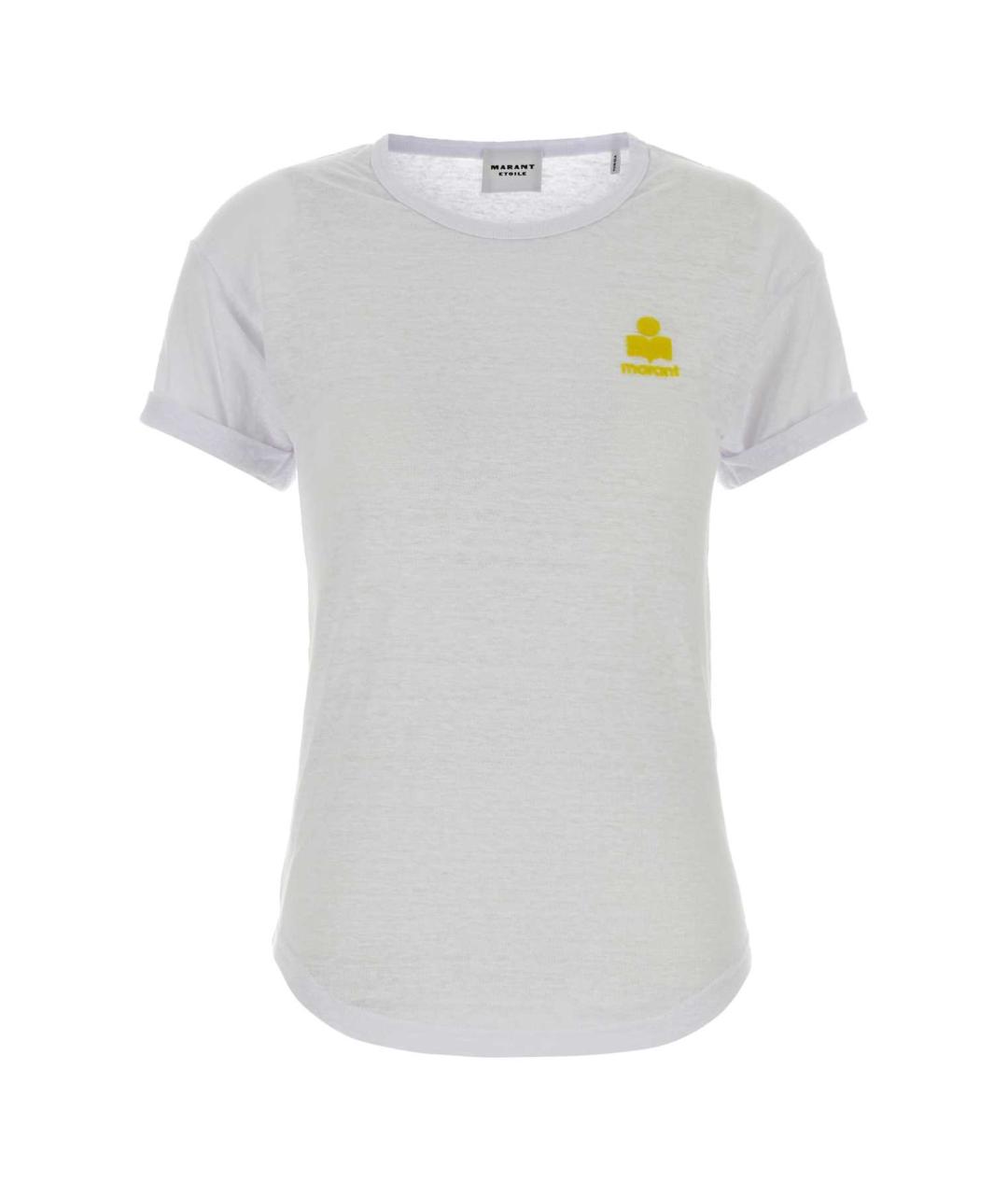 ISABEL MARANT Белая льняная футболка, фото 1