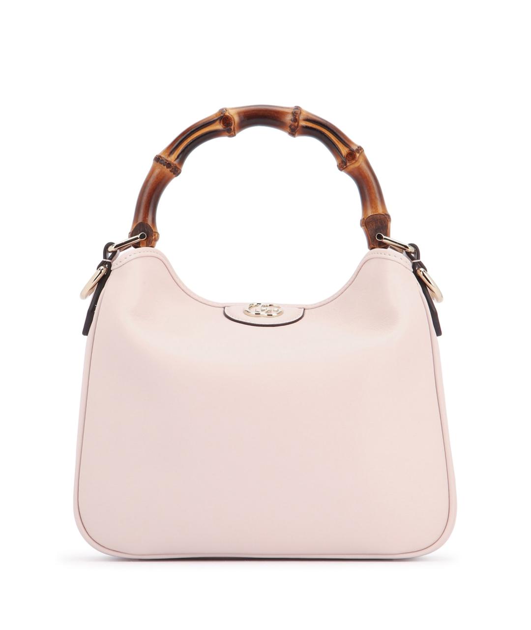 GUCCI Розовая кожаная сумка через плечо, фото 1