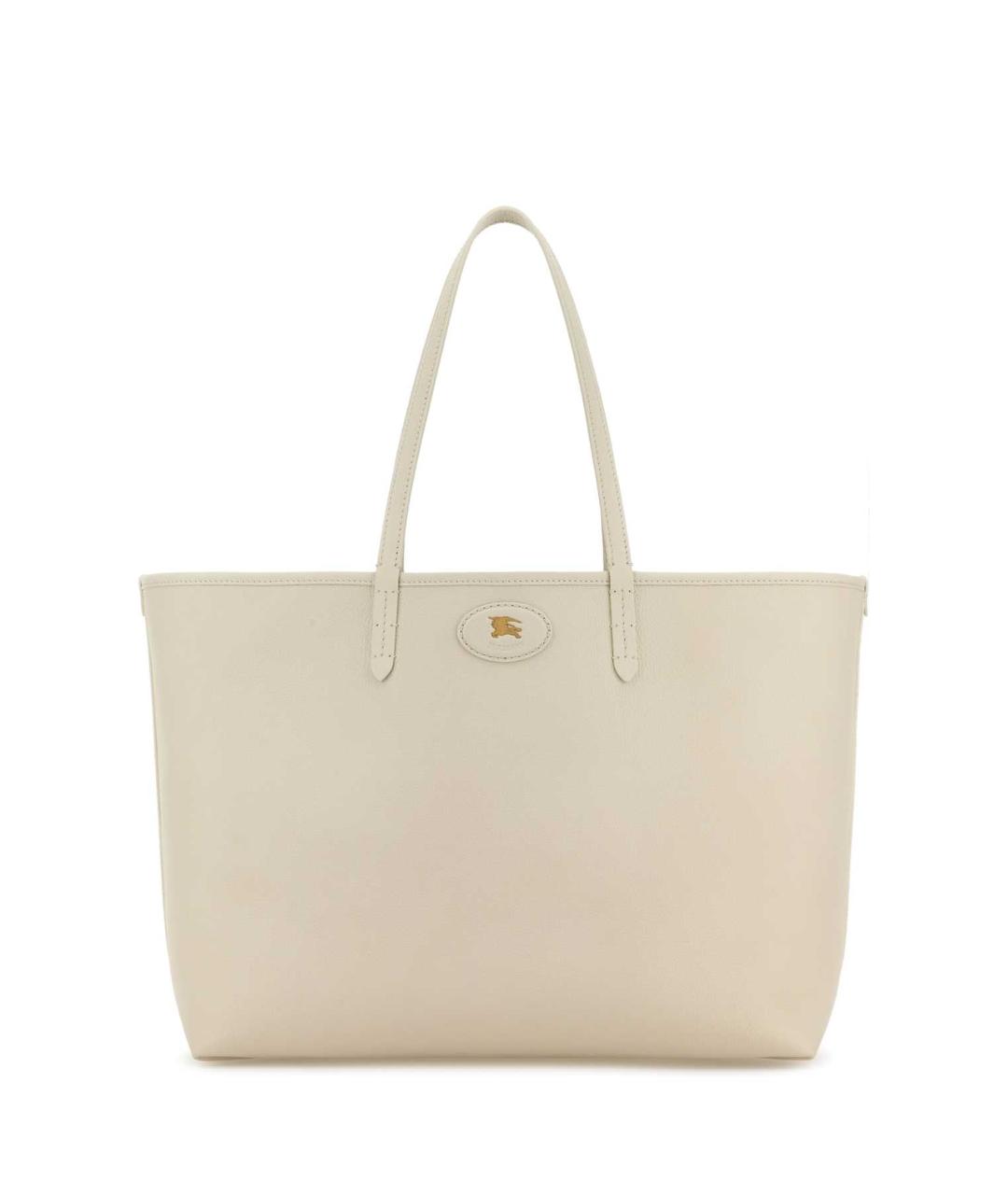 BURBERRY Бежевая кожаная сумка тоут, фото 1