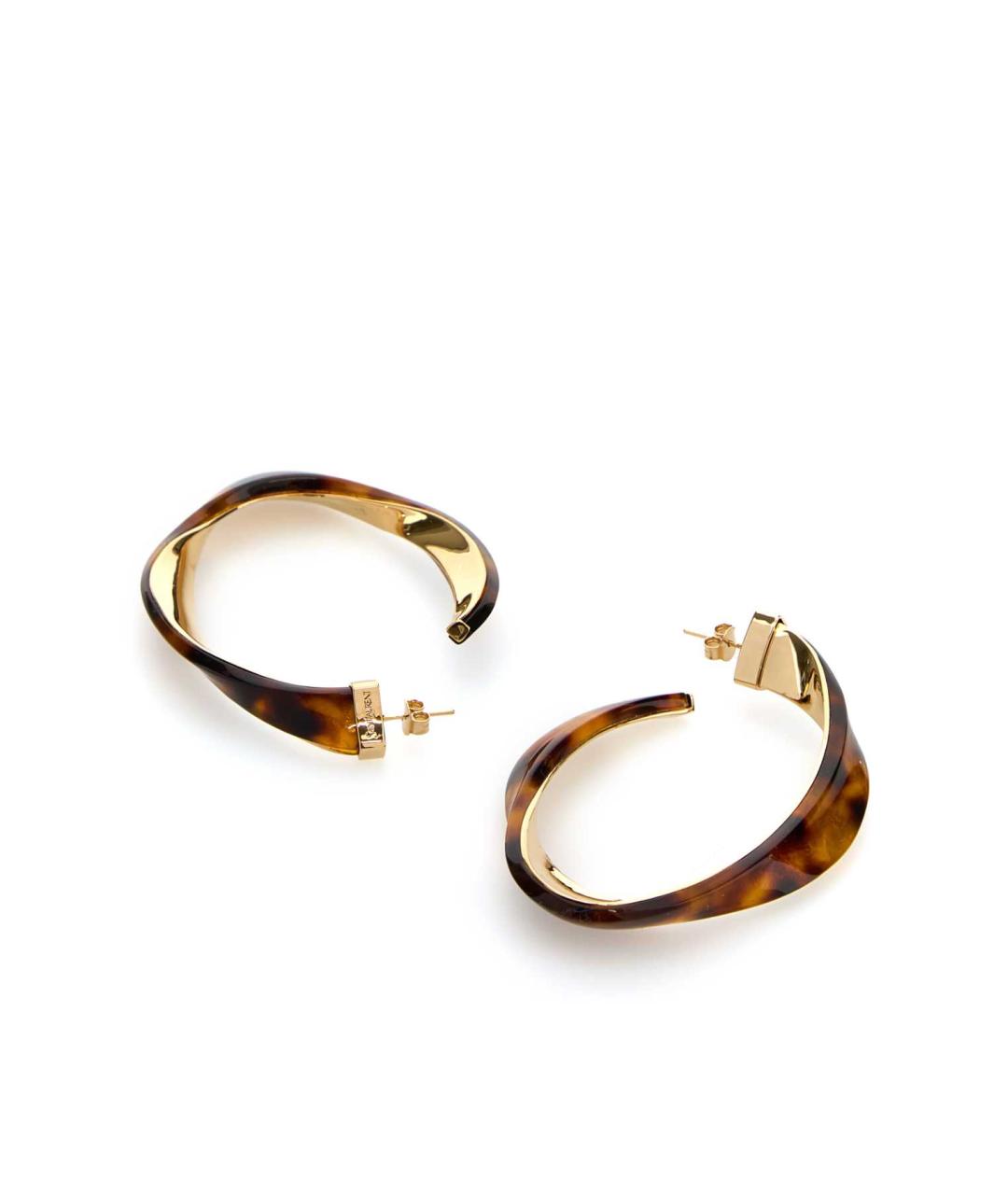 SAINT LAURENT Золотые металлические серьги, фото 2