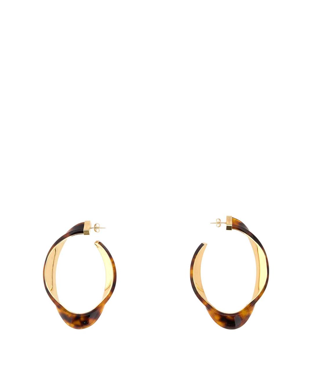 SAINT LAURENT Золотые металлические серьги, фото 1