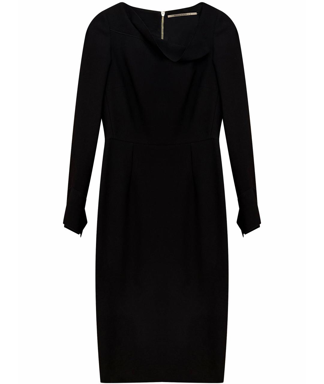 ROLAND MOURET Черное креповое вечернее платье, фото 1